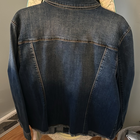 Chico’s Sz 3 denim jacket - Picture 3 of 6